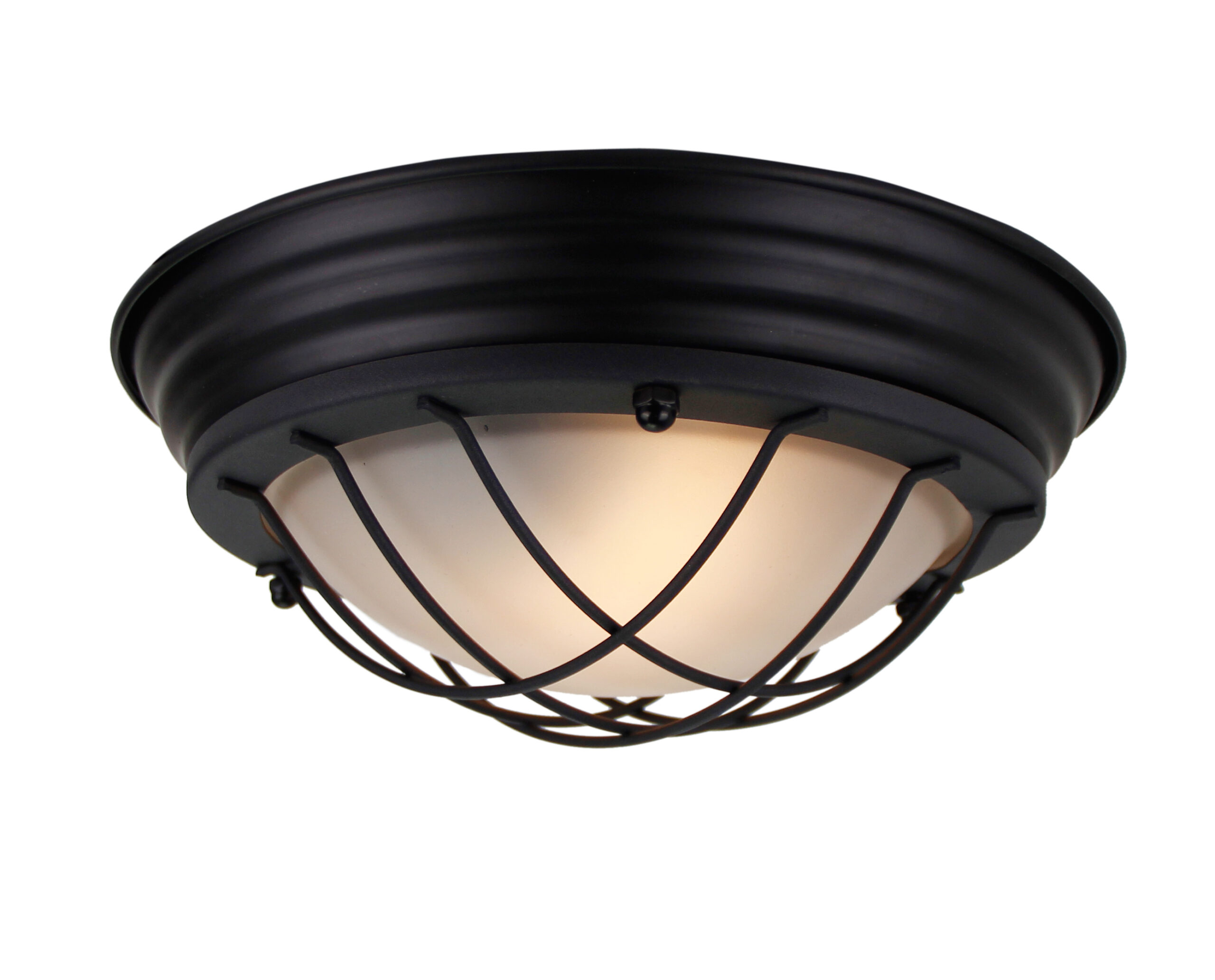 Nero plafondlamp - 1 lichts - 28 cm - zwart