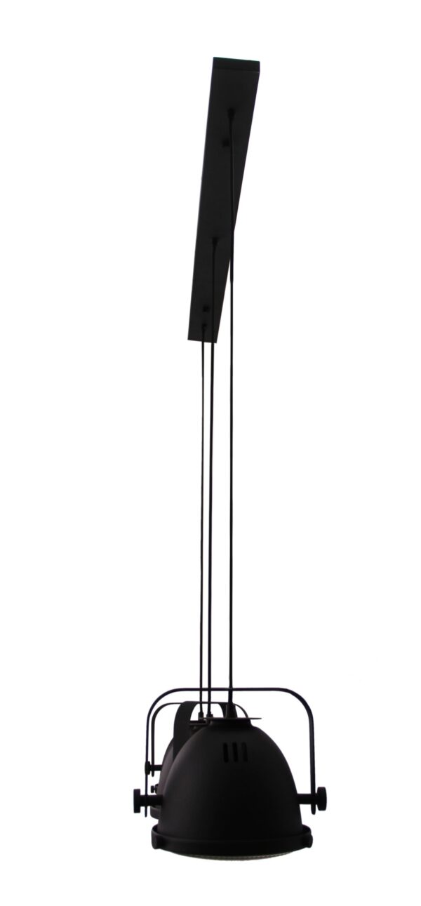 Nero hanglamp - 3 lichts - 20 cm - zwart met glas