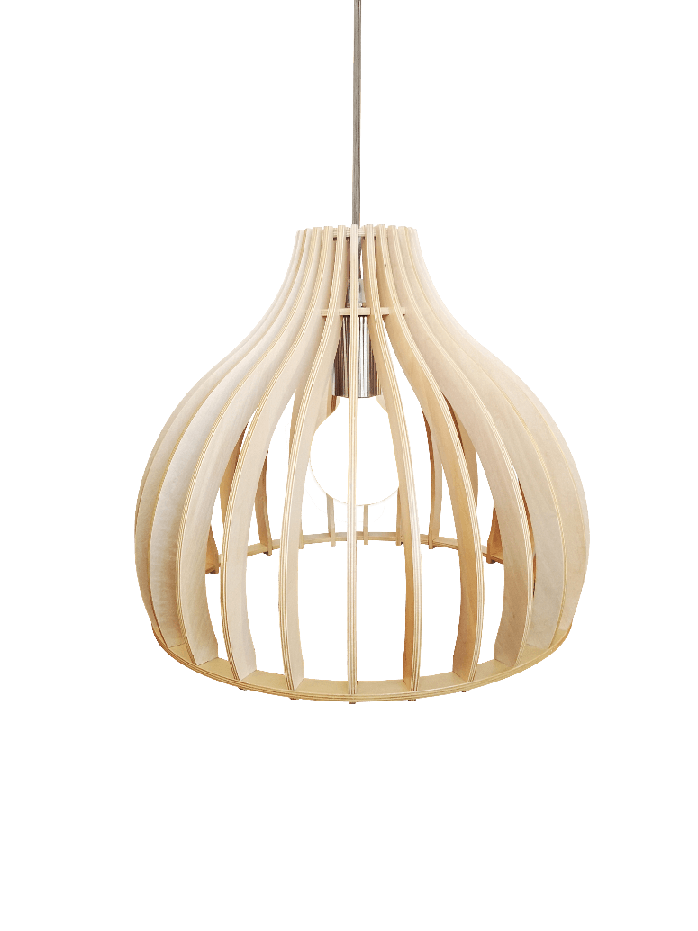 Archini hanglamp - 35 cm - hout natuur