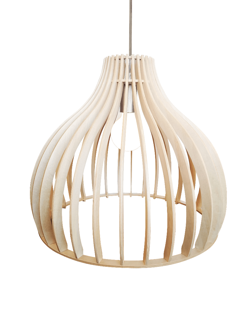 Archini hanglamp - 45 cm - hout natuur