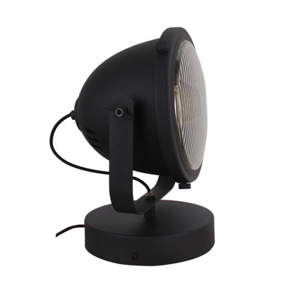 Nero wandlamp - 1 lichts - 20 cm - zwart met glas