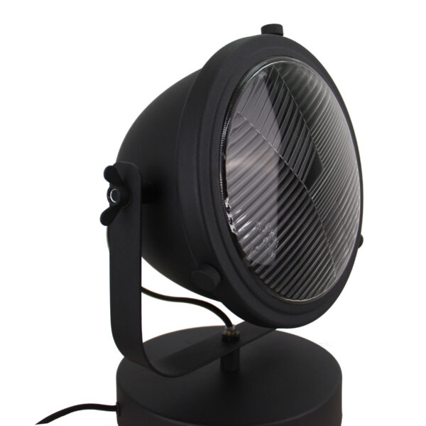 Nero wandlamp - 1 lichts - 20 cm - zwart met glas