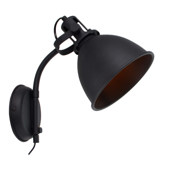 Industria wandlamp - zwart 35 cm
