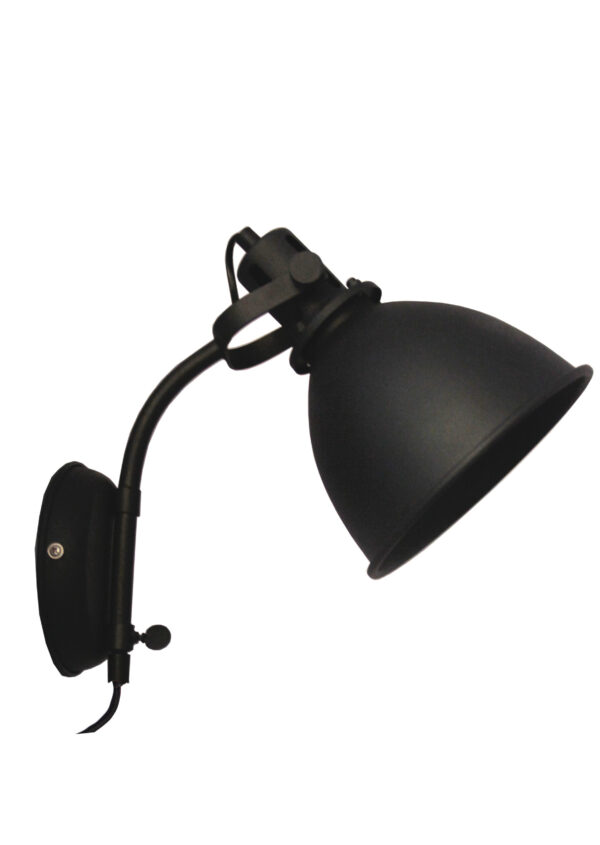 Industria wandlamp - zwart 35 cm