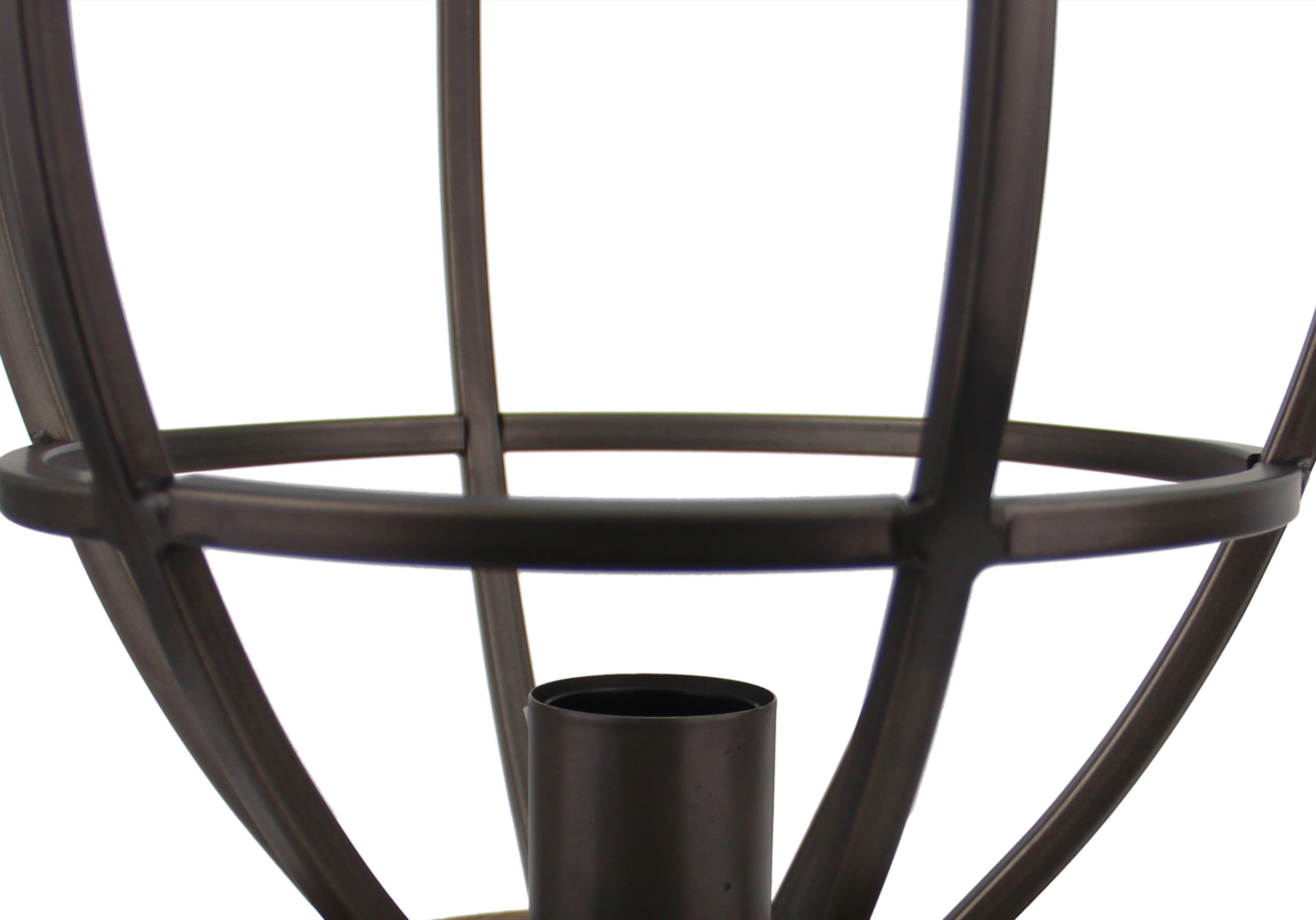 Aperto tafellamp - 25 cm - zwart black steel met vintage wood