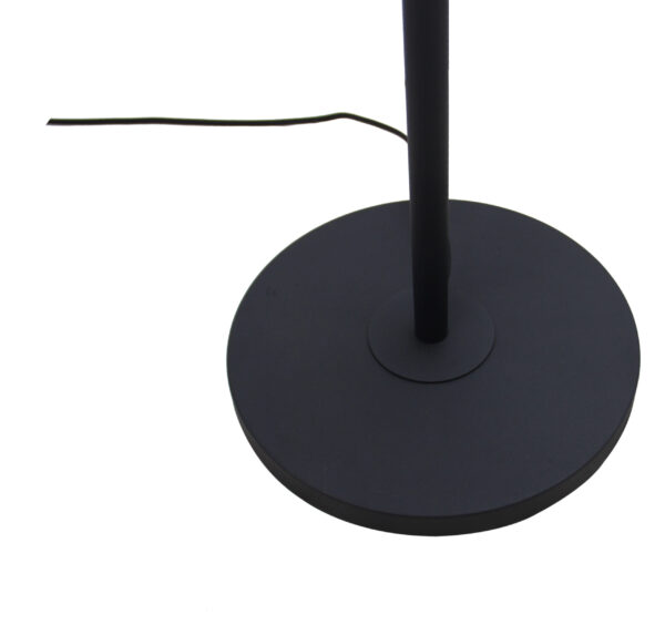 Nero staande lamp - 2 lichts - 20 cm - zwart met glas