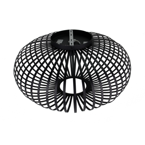 Zwarte plafondlamp van Chericoni Curvato, Ø60 cm, 1-lichts. Perfect voor een strakke en eigentijdse uitstraling in elk interieur.