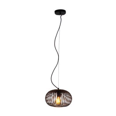 Hanglamp Chericoni Curvato, zwart, Ø 30 cm, 1 lichtpunt, E27 fitting. Modern design voor sfeervolle interieurverlichting.
