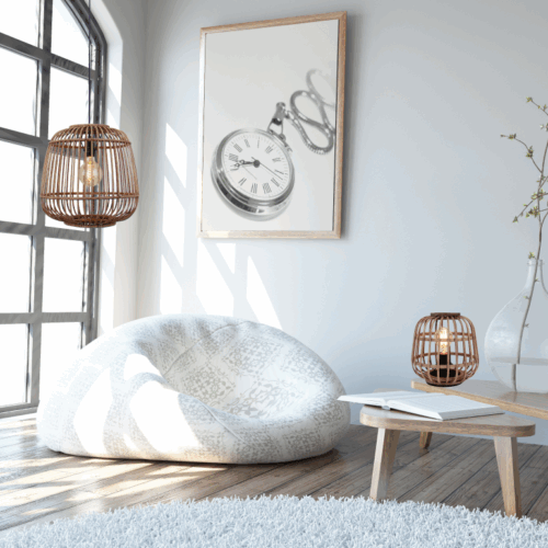 Sfeervolle verlichting met bamboe hanglamp – Chericoni Nature – E27 fitting