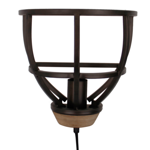 Moderne zwarte wandlamp Chericoni Aperto met 1 lichtpunt en E27 fitting