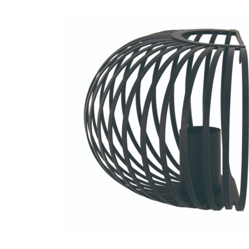 De Chericoni Curvato wandlamp in zwart metaal (Ø30 cm) voegt industriële stijl toe aan je interieur. Duurzaam, krachtig en sfeervol.