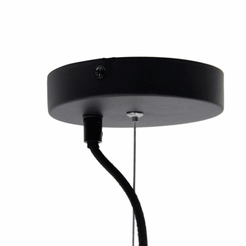 Zwarte Goccia hanglamp van Chericoni Ø60 cm. Gemaakt van metaal met één E27 fitting, passend bij elk interieur.