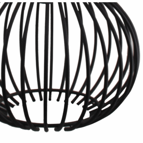 Zwarte Goccia hanglamp van Chericoni Ø60 cm. Gemaakt van metaal met één E27 fitting, passend bij elk interieur.