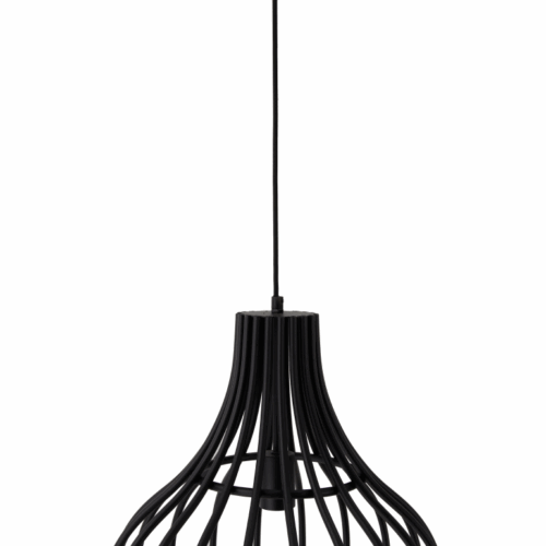 Chericoni Goccia Ø50 cm: elegante, zwarte hanglamp van metaal. Eén lichtpunt voor stijlvolle verlichting.