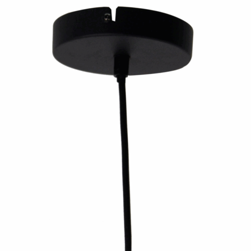 Chericoni Goccia Ø50 cm: robuuste metalen hanglamp in zwart met moderne look. Eenvoudig te combineren.