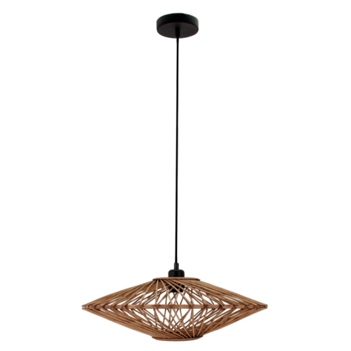 Ruime Chericoni Nature Capello hanglamp, Ø50 cm, natuurdesign, 1 lichtpunt, voor sfeervol licht.