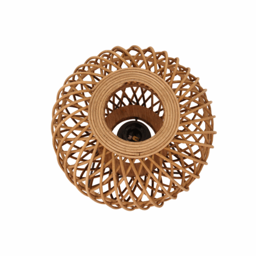 Geef je ruimte een rustige, natuurlijke uitstraling met deze stijlvolle bamboe tafellamp van Chericoni (Ø25 cm).