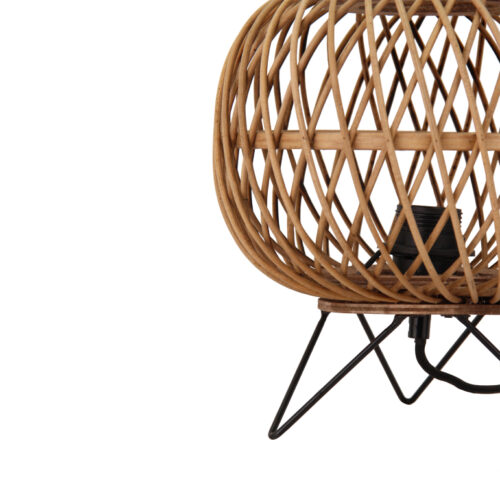 Deze houten tafellamp van Chericoni (Ø25 cm) straalt eenvoud, sfeer en natuurlijke schoonheid uit.