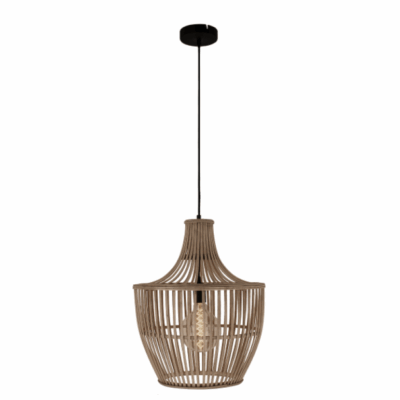 Natuurlijke hanglamp met trapezevorm – Chericoni Nature – geschikt voor E27