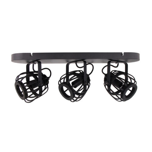 zijde van de Nature Trapeze 3-lichts plafondlamp met E14 fittingen