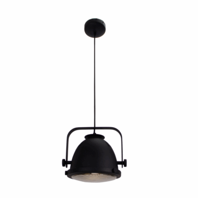 Zwarte Chericoni Nero hanglamp boven tafel – industrieel en stijlvol