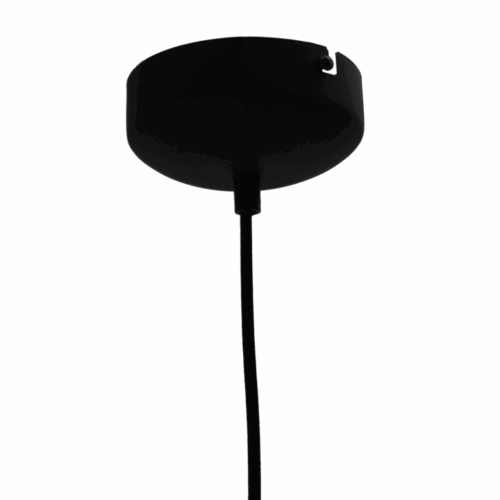 Chericoni Nero zwarte hanglamp met Ø20 cm metalen kap – vooraanzicht