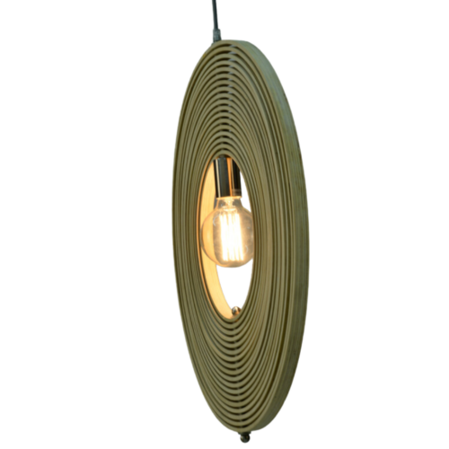 Chericoni 1 Lichts Ring Hanglamp Ø 60 cm E27 – Gemaakt van natuurhout voor een warme, moderne uitstraling, perfect voor het verfraaien van je woonkamer of slaapkamer