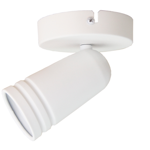 "Chericoni Spero spotlamp met modern wit design, Ø6 cm en GU10 fitting."