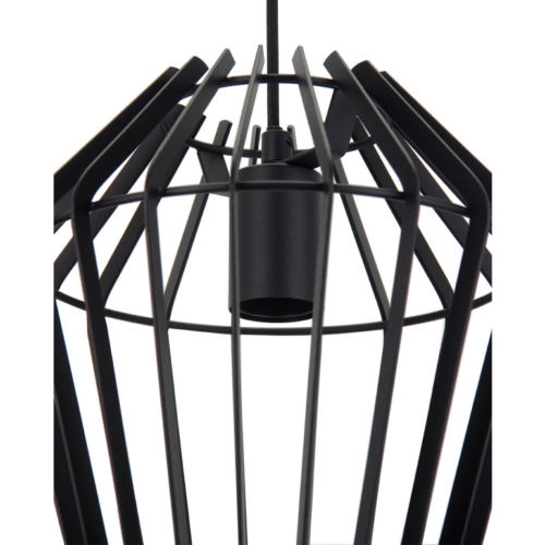 Chericoni Tavola zwarte hanglamp, Ø25 cm, 1 lichts met E27 fitting, ideaal voor een moderne uitstraling.