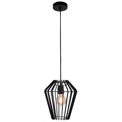 Chericoni Tavola hanglamp in zwart, 1 lichts met E27 fitting, Ø25 cm, uitgevoerd in een strak en modern design.