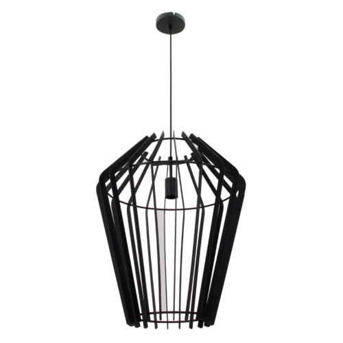 Chericoni Tavola hanglamp in zwart, Ø50 cm, 1 lichts met E27 fitting, voor een luxe en moderne look.