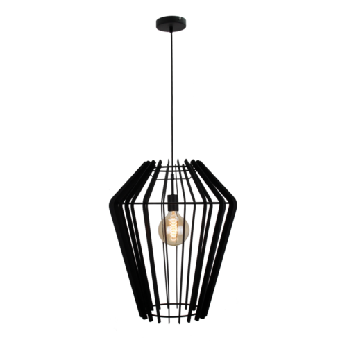 Chericoni Tavola zwarte hanglamp, Ø50 cm, 1 lichts met E27 fitting, perfect voor moderne interieurs.