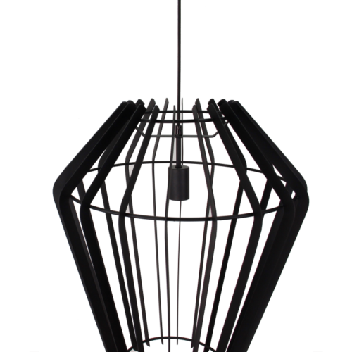 Moderne Chericoni Tavola hanglamp in zwart, Ø50 cm, 1 lichts met E27 fitting, voor een strakke uitstraling.