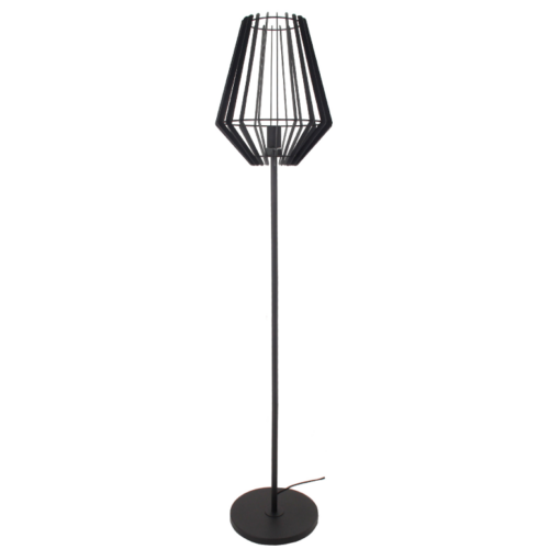 Chericoni Tavola zwarte vloerlamp, Ø30 cm, 1 lichts met E27 fitting, perfect voor een moderne uitstraling.