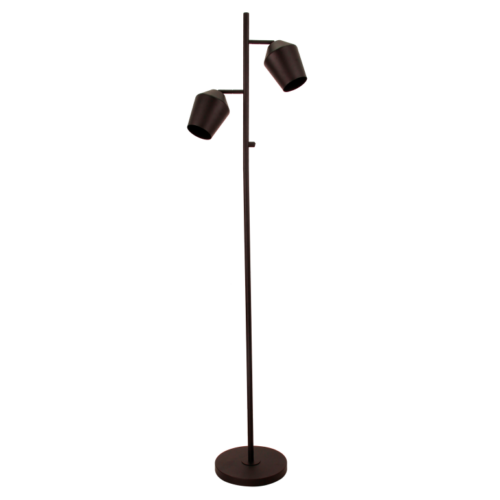 Chericoni Tavola vloerlamp in zwart, 2 lichts met E27 fitting, voor een luxe en moderne verlichting.