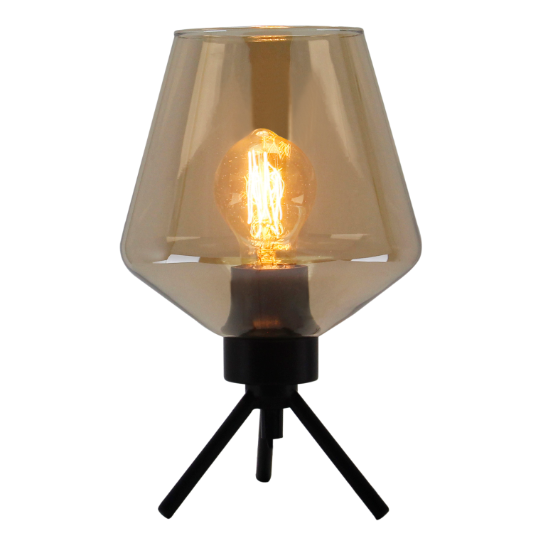 Moderne glazen Chericoni Tris tafellamp, Ø17,5 cm, met E27 fitting, ideaal voor subtiele en sfeervolle verlichting.