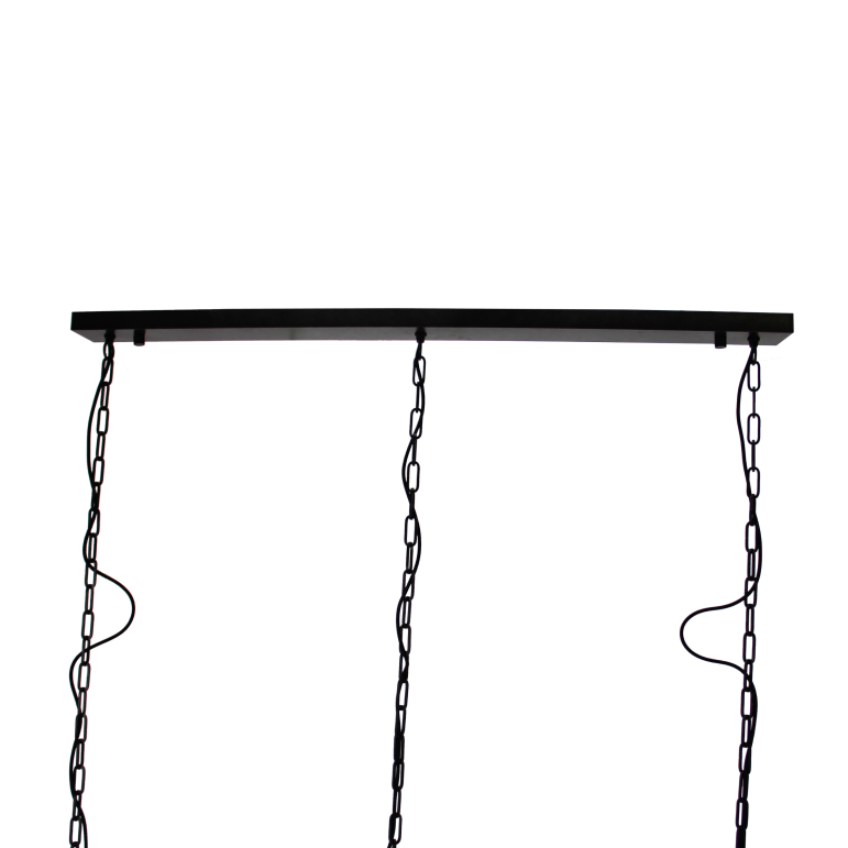 Chericoni Aperto hanglamp met 3 lichtpunten, Ø34 cm, E27 fitting, zwart design, ideaal voor een moderne en stijlvolle inrichting.