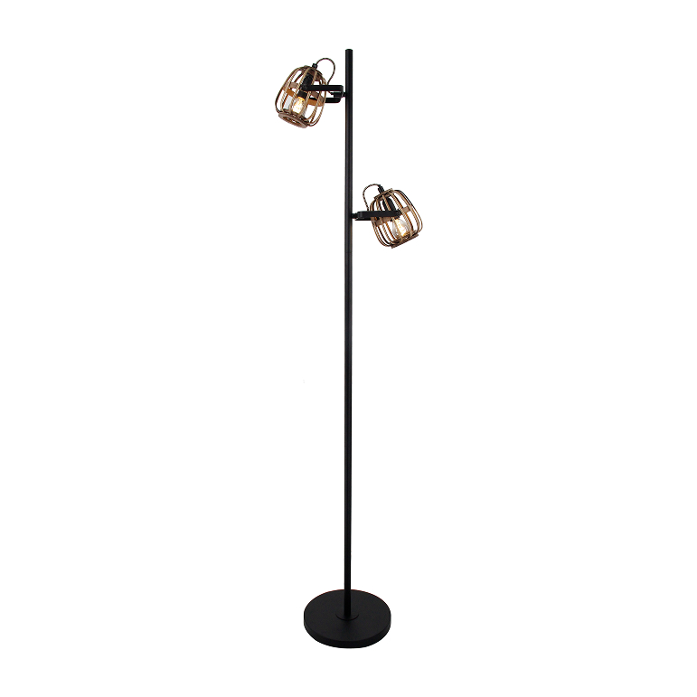 Met de Trapeze vloerlamp (Ø 12 cm) haal je sfeer in huis. Het bamboe design zorgt voor een prachtig lichteffect en een rustgevende uitstraling!