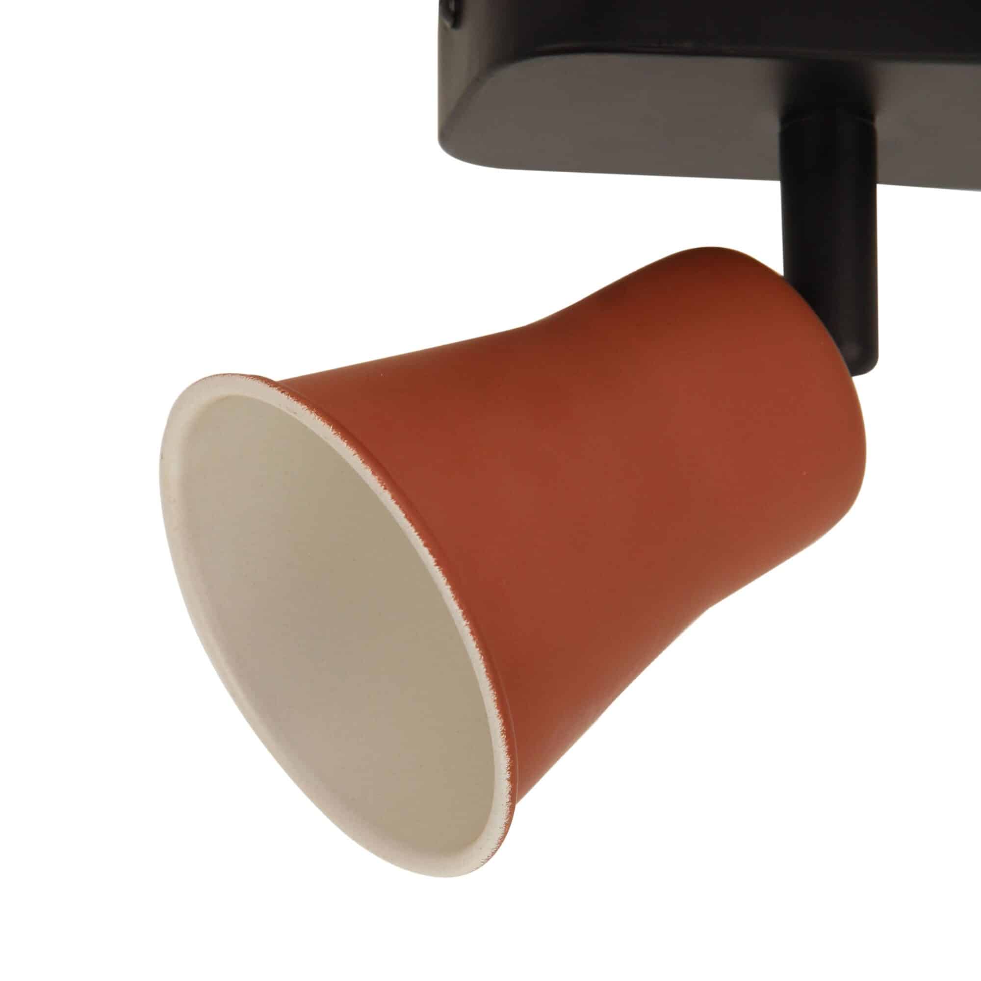 Chericoni Lisa plafondlamp, 1-lichts design in rood, geschikt voor E27 lampen.