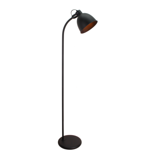 Moderne Chericoni Koen vloerlamp in zwart, 152 cm hoog, met 1 lichts E27 fitting, geschikt voor diverse ruimtes.