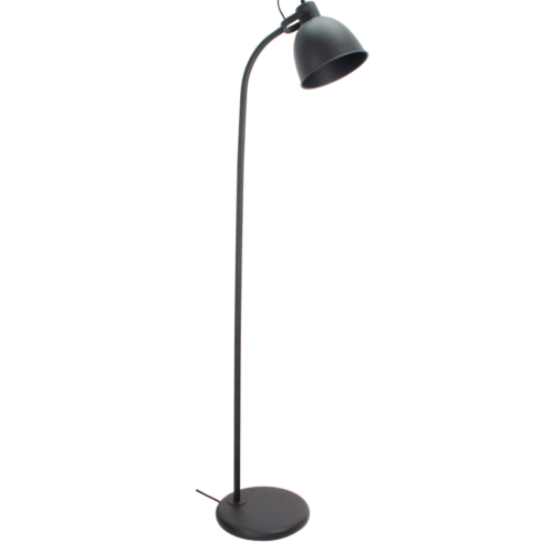 Chericoni Koen vloerlamp, zwart design, 152 cm hoog, 1 lichts met E27 fitting, voor een eigentijdse uitstraling.