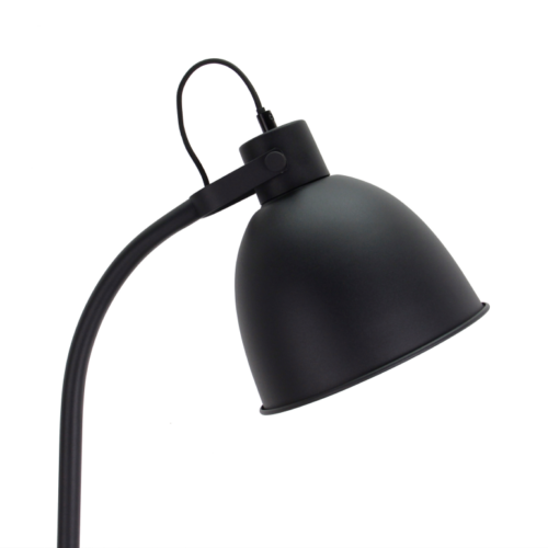 Zwarte Chericoni Koen vloerlamp, 152 cm, 1 lichts en E27 fitting, perfect voor een eigentijdse en sfeervolle verlichting.