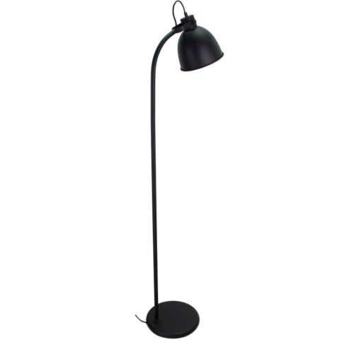 Chericoni Koen vloerlamp in zwart, 152 cm hoog, met E27 fitting, ideaal voor een minimalistische en moderne inrichting.