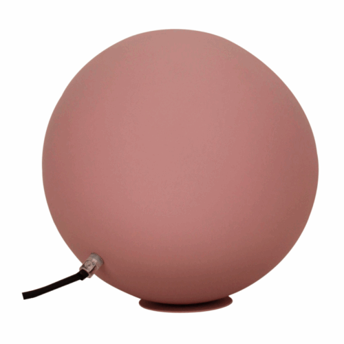 Chericoni Occhio tafellamp Ø25 cm pink: stijlvol metaal, modern ontwerp. Een eyecatcher met een zachte, vrouwelijke touch.