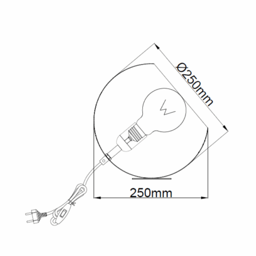 De Occhio tafellamp Ø25 cm in zwart is een modern designstuk met een industriële look. Gemaakt van ijzer, ontworpen voor sfeer.