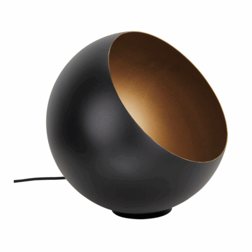 Occhio tafellamp Ø25 cm zwart: robuuste metalen lamp met elegant Italiaans design. Perfect voor elke ruimte.