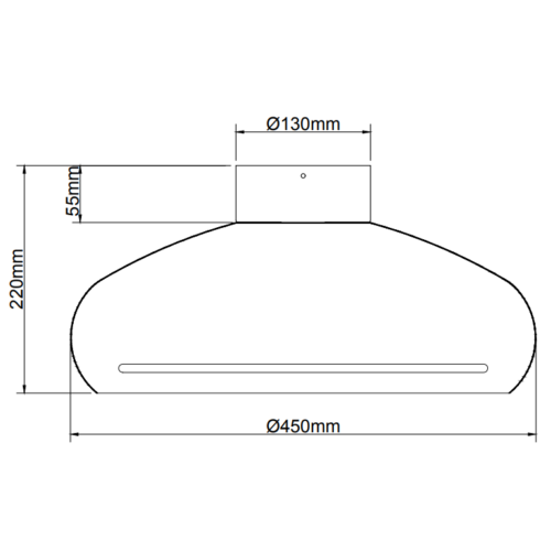 Striscia Plafondlamp - Ø45cm - Cream