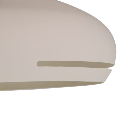 Crèmekleurige plafondlamp Chericoni Striscia Ø 45 cm, met een 1 lichts design en E27 fitting, ideaal voor elk interieur.