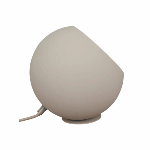 Occhio tafellamp (Ø20 cm) in cream: strak design, warme gloed. Ideaal voor een modern en sfeervol interieur.