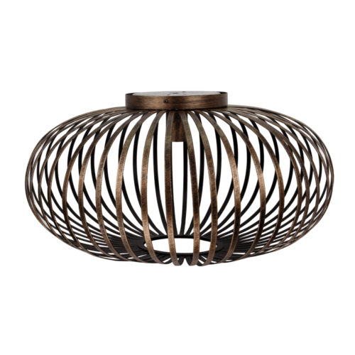 Curvato Plafondlamp - 1 lichts - Ø 60cm - Brons